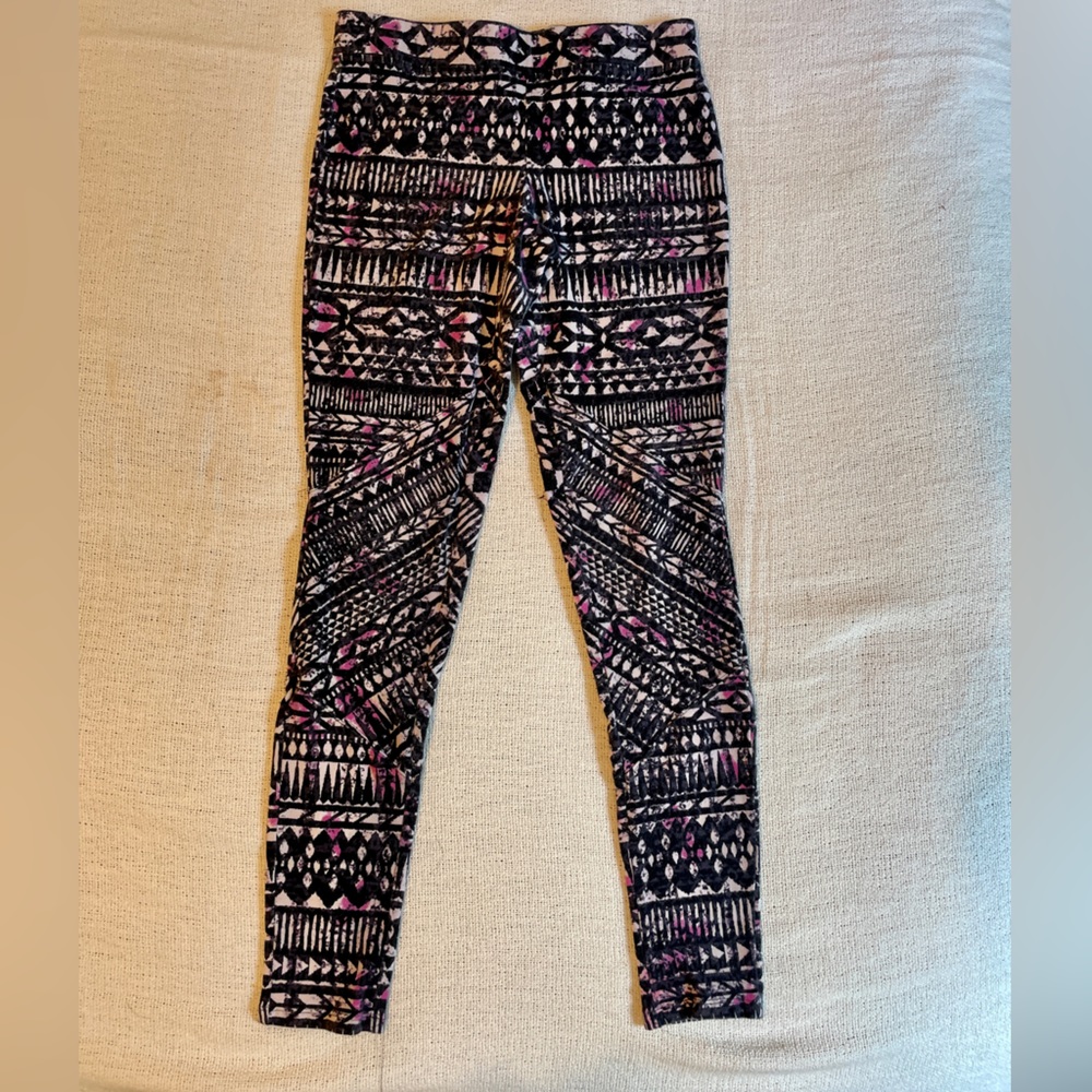 aztec print stretch leggings